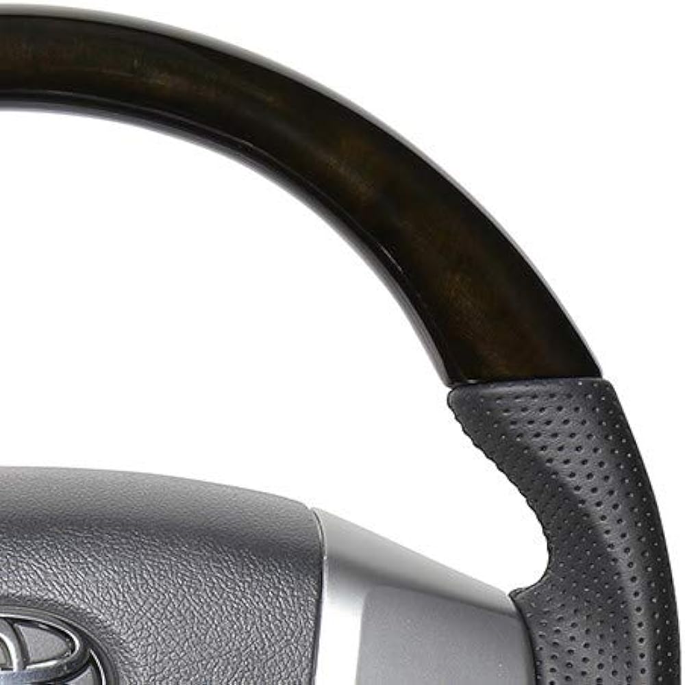 REAL Steering [Hiace (200 series 4 type or later) / Regius Ace (200 series 4 type or later)] Gun grip small diameter 54 black wood