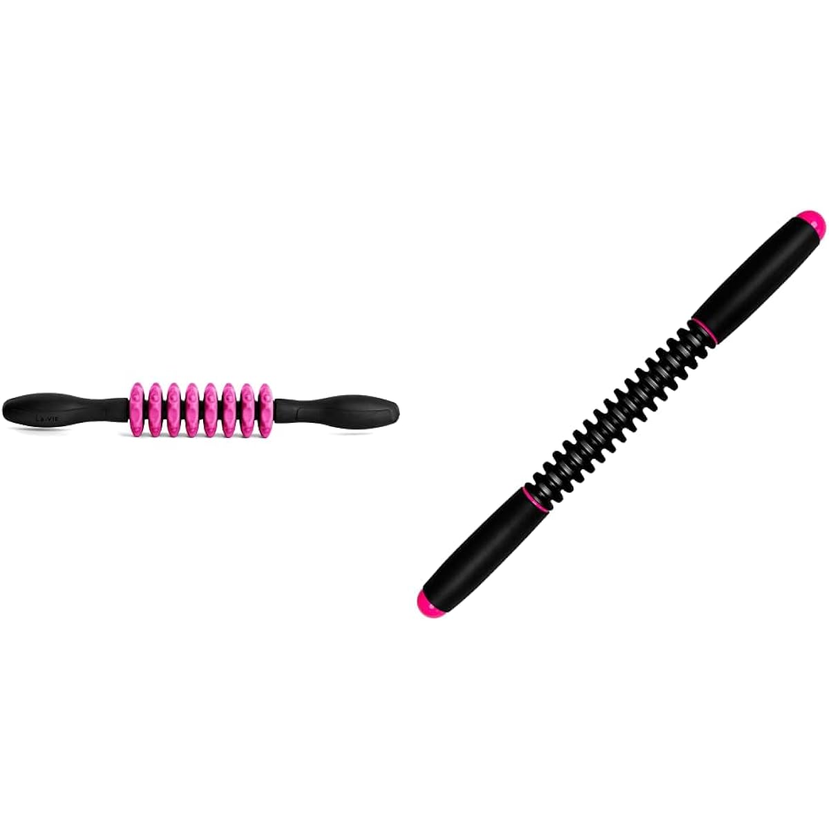 La-VIE Fascia Roller Grin 3B-4754 Black x Pink & Cellulite Roller Cellulite [Set Purchase]