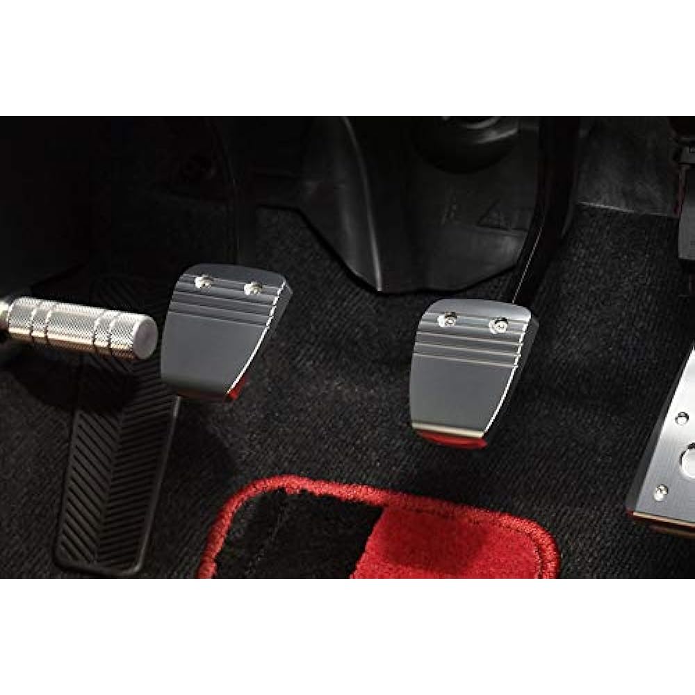 NEOPLOT NP70570 Pedal Cover, Brake/Clutch Pedal Neo Set, Pursuing Movement During Operation, Brake / Clutch Pedal MT Car, Suzuki Swift Sports/Alto Works/Jimny/Jimny Sierra Silver 1 Piece