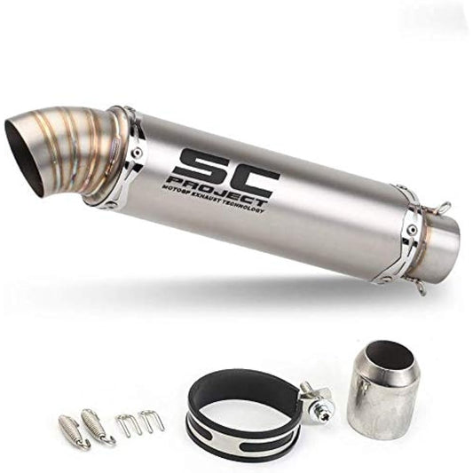 Motorcycle Silencer Slip-on Muffler 38mm 50.8mm General Purpose Motorcycle Total Length 38CM