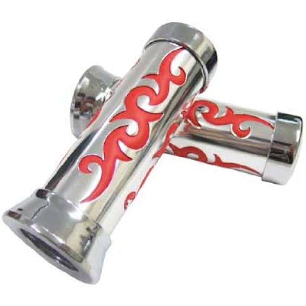 ALCAN HANDS Extreme Grip PCG-012 Handle diameter φ22.2 Silver/Red G00018A