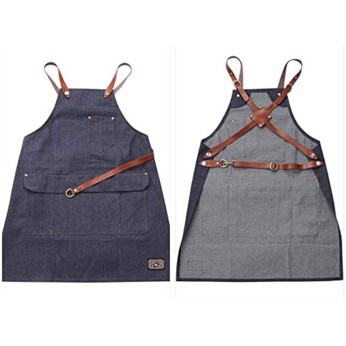 [GRIMSTEADS] Denim Apron Type 4 ROYAL KNIGHT TOKYO Barber Salon Beauty Salon BARBER L Size