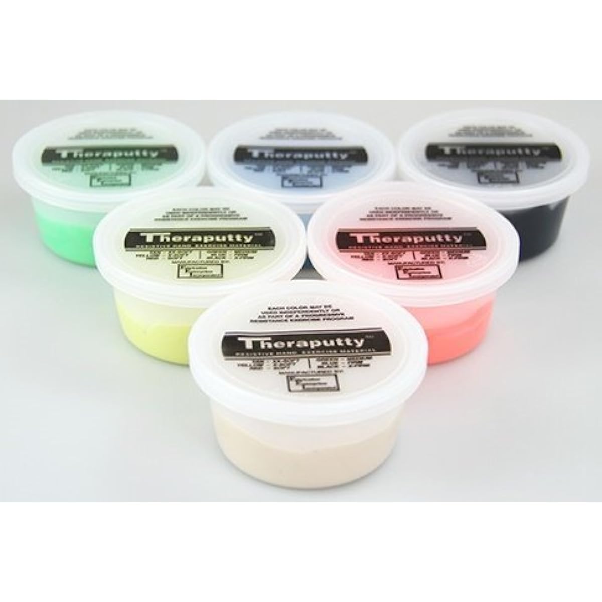 CanDo Cerapate [3oz - Set of 6 colors] Silicone putty for training [Genuine product - Dealer listing]