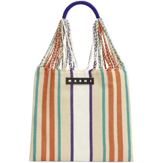 MARNI Market Shopping Bag Striped Picnic Hammock