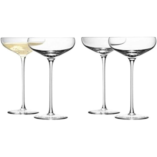 LSA Glass Wine Champagne Saucer x 4 G730-11-991