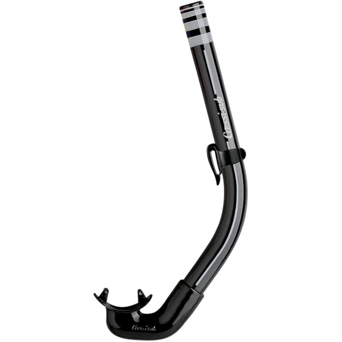 Cressi CRESSI Deep Freediving Spearfishing Snorkel [AMERICA BLACK] Thick & Short Tube High Quality Silicone Mouthpiece Black [Genuine Product]