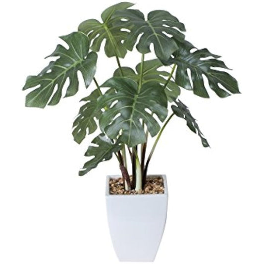 Art Creation Photocatalyst Artificial Ornamental Plant Light Paradise Monstera Pot 433A60