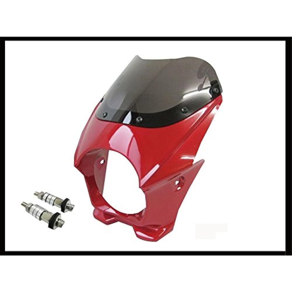 MADMAX φ130 General Purpose Bikini Cowl Red with 6mm mounting bolts M-YJ55-7606R