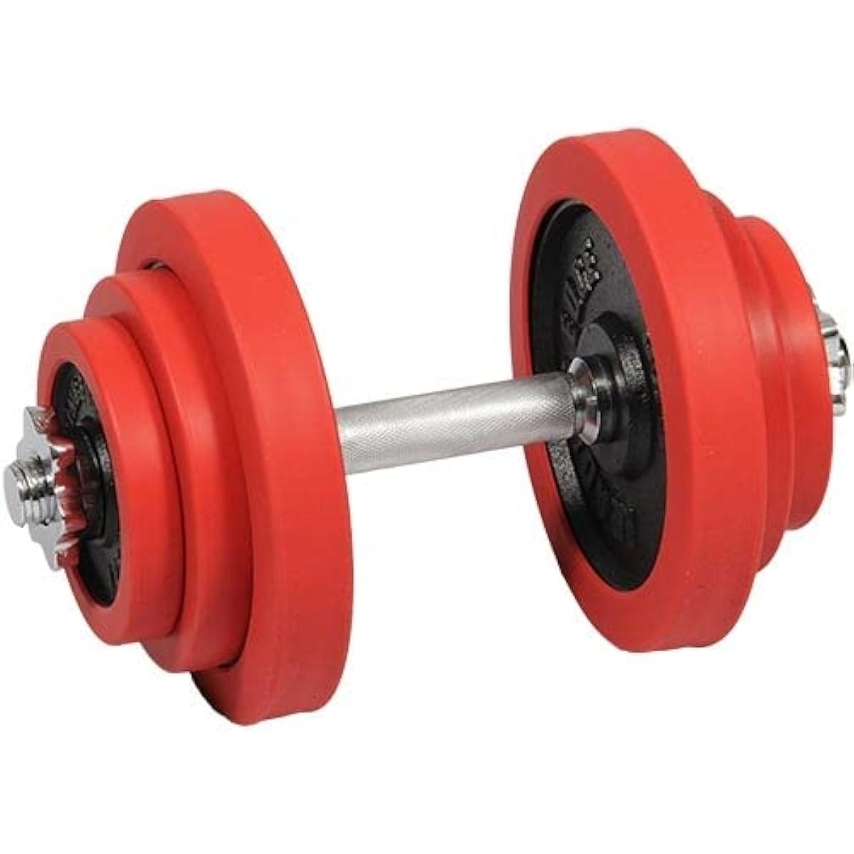 [Leading Edge] Rubber Dumbbell 20kg Single Item Red LE-DB20