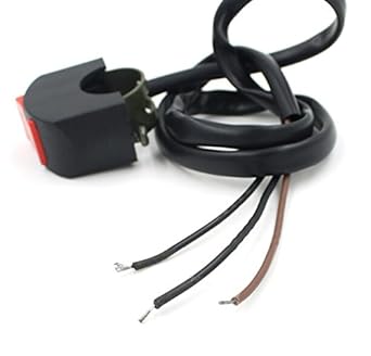 E-BRO motorcycle ATV Handlebar Kills Top Switch on OFF button Blet connector