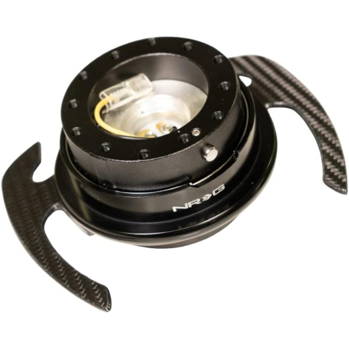 NRG SRK-700CF GEN 4.0 Steering Wheel Quick Release Black Body Carbon Fiber Handle + U.S. Performance Lab Air Fresh Near