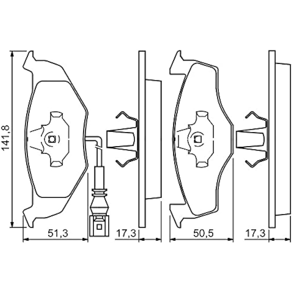 Bosch 0986424702 Brake Pad