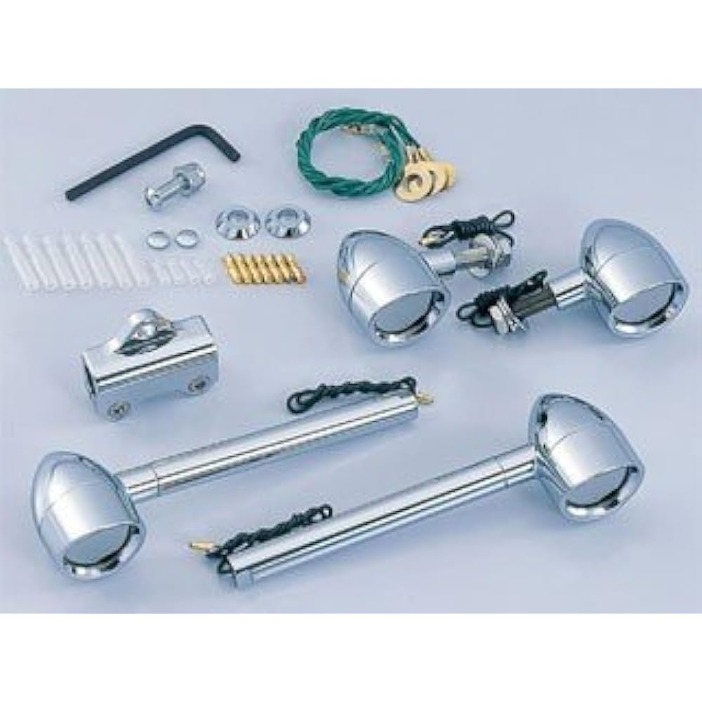 POSH Turn Signal Bar Type Brim Turn Signal Kit Plated/Plated 885413