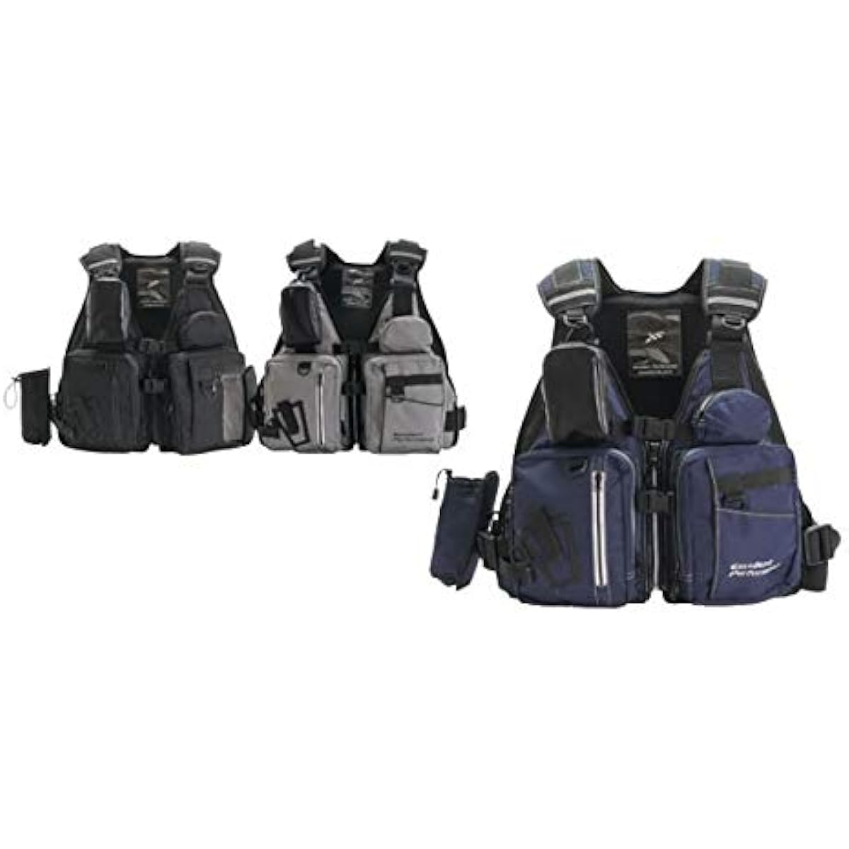 X'SELL Game Floating Vest with Waist Support Belt Navy NF-2270 Free