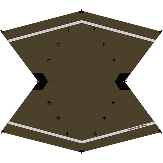 YOKA PUP TARP Flying Squirrel Type Simple Shelter 5x4.4m YOKA TIPI Connectable Closed Possible