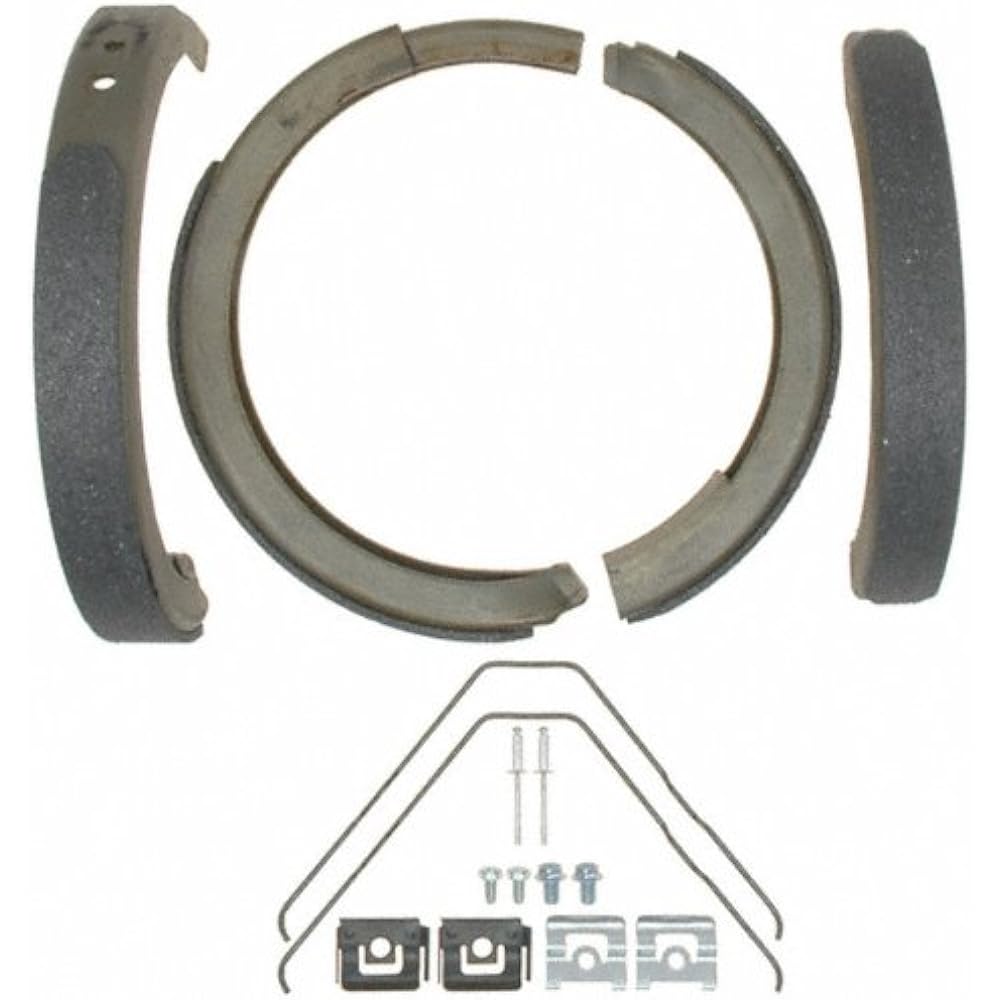 ACDelco 14784B Advantage Bonded Rear Parking Brake Shoe with Hardware