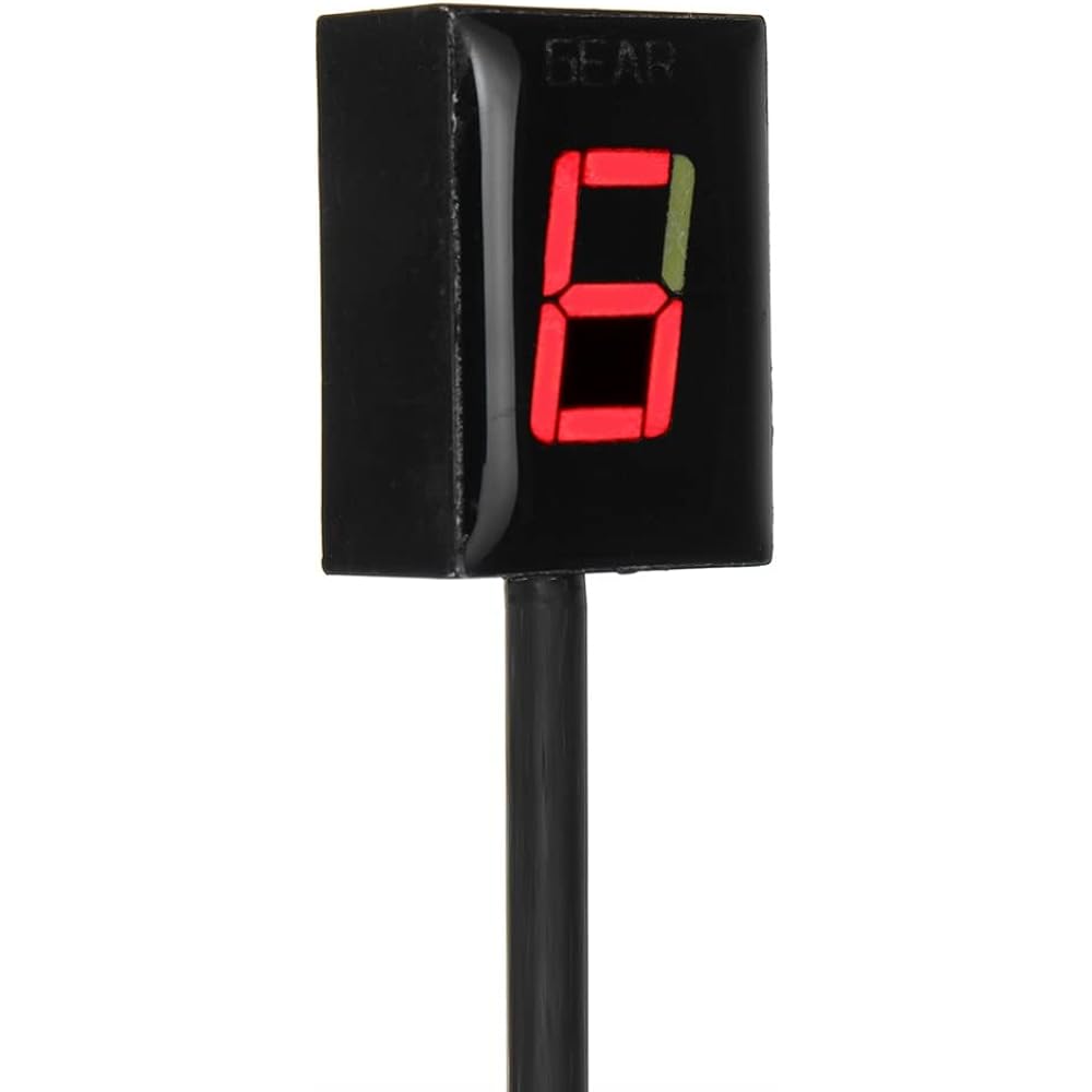 Speed Display Meter 1-6 Level Motorcycle Gear Indicator L with Digital Gear Meter for Yamaha YZF-R1 R6 XJR400 MT01 MT03 FZ8 FZ1 FZ6 XJ6