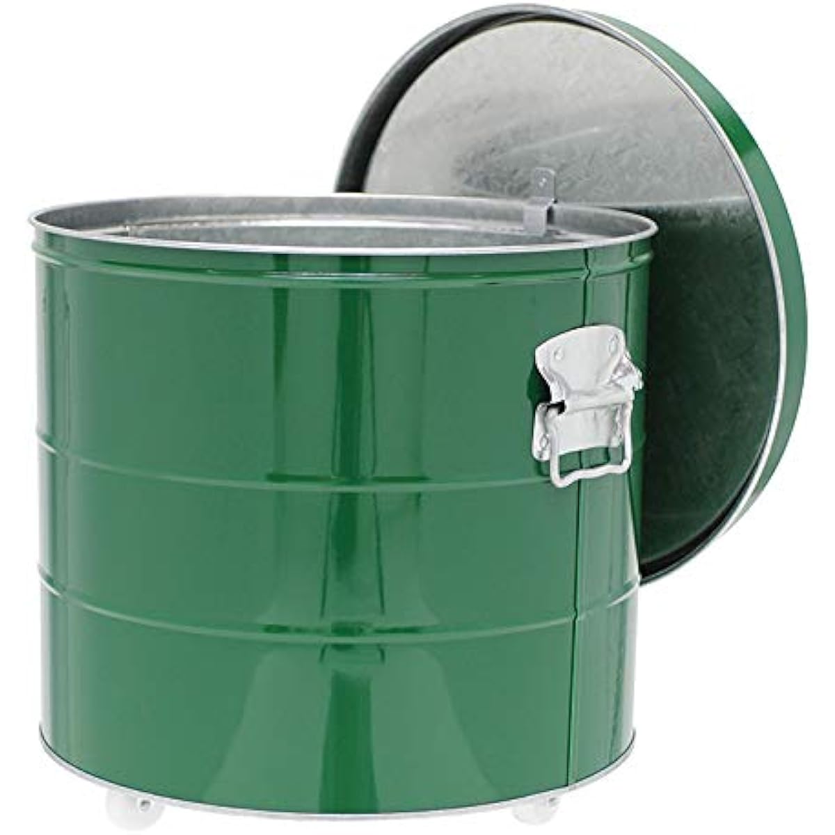 Watanabe Metal Industry Obucket Rice Stocker 20kg with casters Green RS20G Large