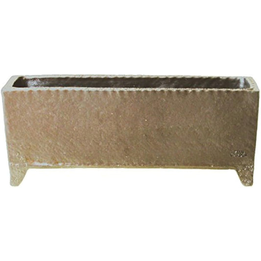 Plus Garden Water Lotus Pot Ceramic Box Flower Pot Cover (W480 x D160 x H195) mm No Bottom Hole Kurogane Shigaraki Ware 242-03