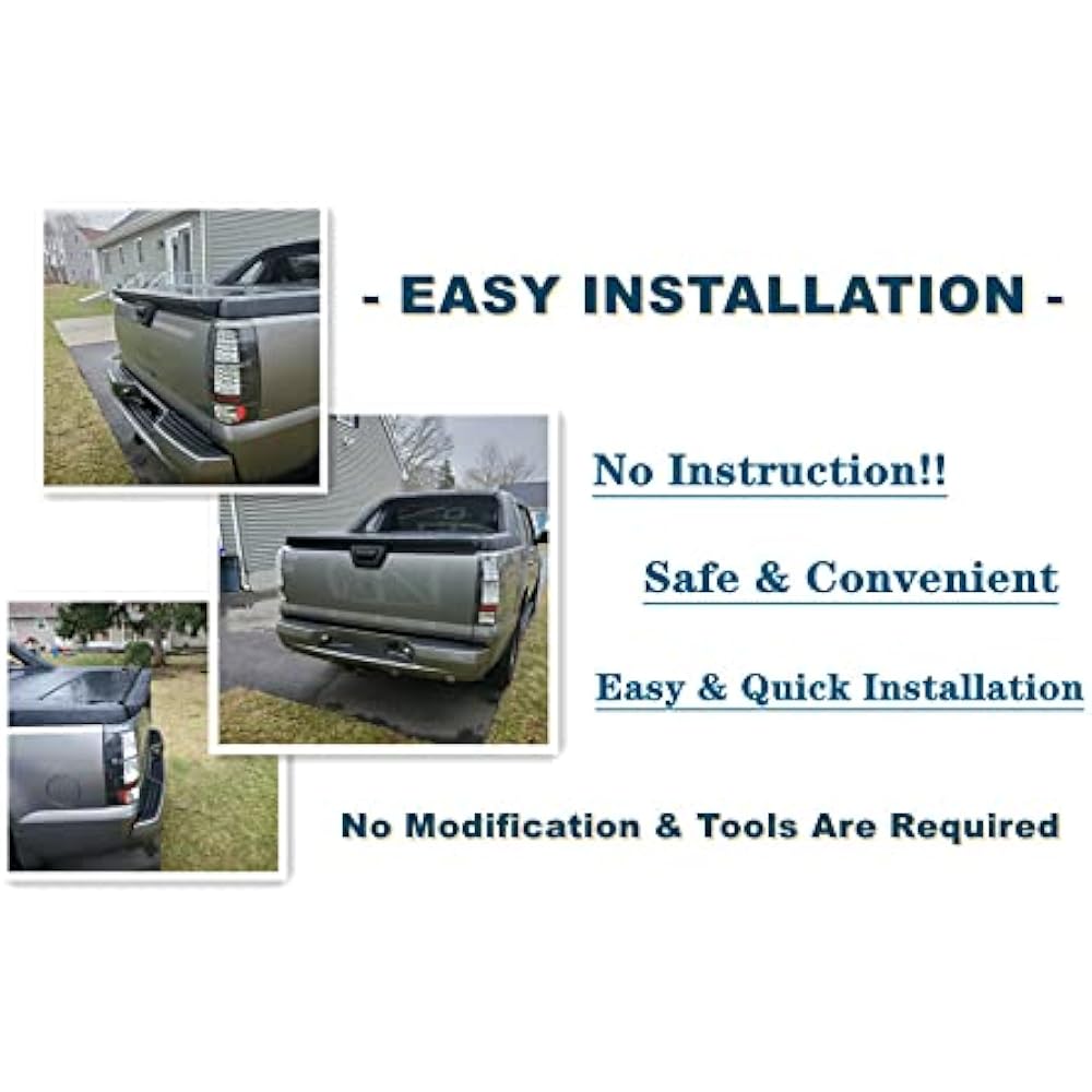 ECOTRIC Tail Gate Cap Cover Top Molding Trim Spoiler 2007-2013 Chevrolet Chevrolet Cadillac Escaled EXT With Camera Hall