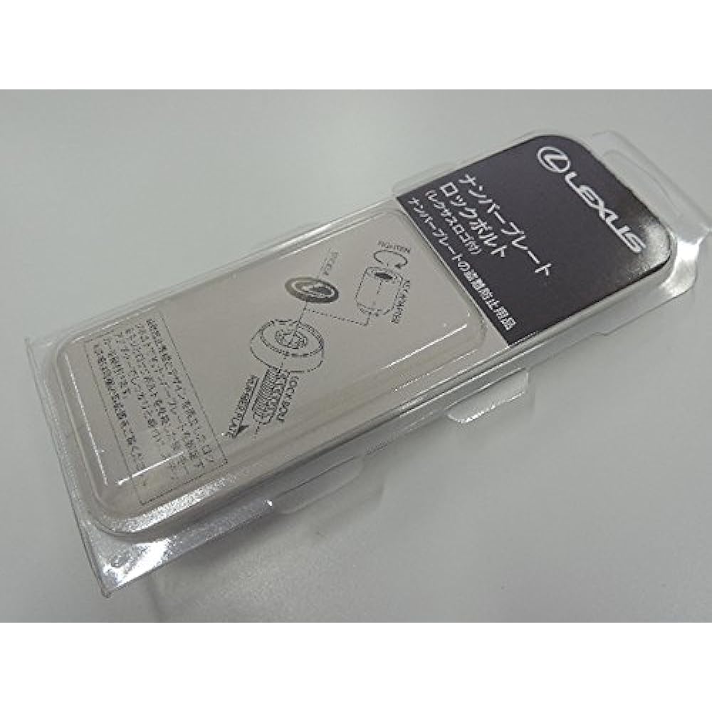 LEXUS License Plate Lock Bolt with Lexus Logo Sticker Seal Anti-Theft
