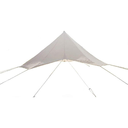 D&R [Rainfly for Tent] Tent Protective Cover [3/4/5/6m] Solo/Home Use Waterproof Snowproof 4 Season Roof Cover Sun Shelter Awning One Pole Tent Outdoor Camping