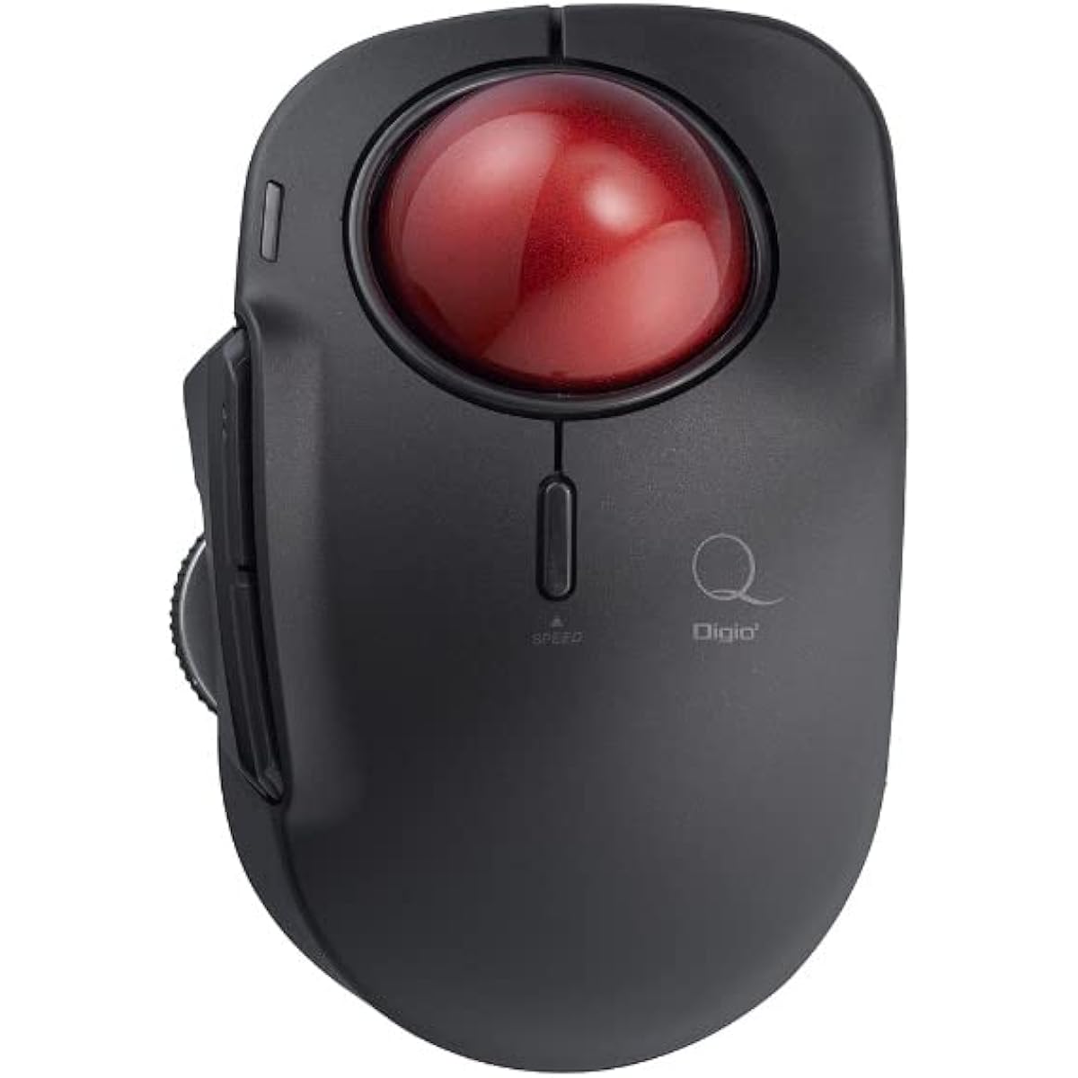Nakabayashi Digio2 Trackball Mouse Small Bluetooth 5 Button Laser Type Index Finger Black MUS-TBLF185BK