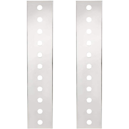 UNITED PACIFIC 30069 Peterbilt Stainless steel front air cleaner bracket only -22 mini light cutouts.