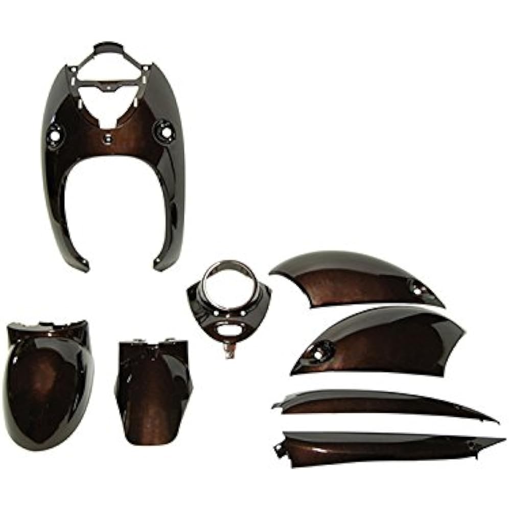 Bike Parts Center Exterior Set 8 Piece Set Brown Brown Cowl Painted Genuine Type 4st Vino Yamaha 4 Cycle VINO SA26J/SA37J 3115