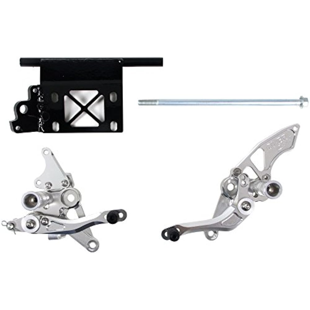 OVER RACING Back Step 3 Position MONKEY Z50J [Monkey] For Disc Brake Vehicles Silver 51-01-52