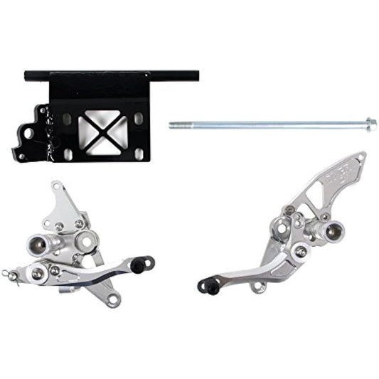 OVER RACING Back Step 3 Position MONKEY Z50J [Monkey] For Disc Brake Vehicles Silver 51-01-52