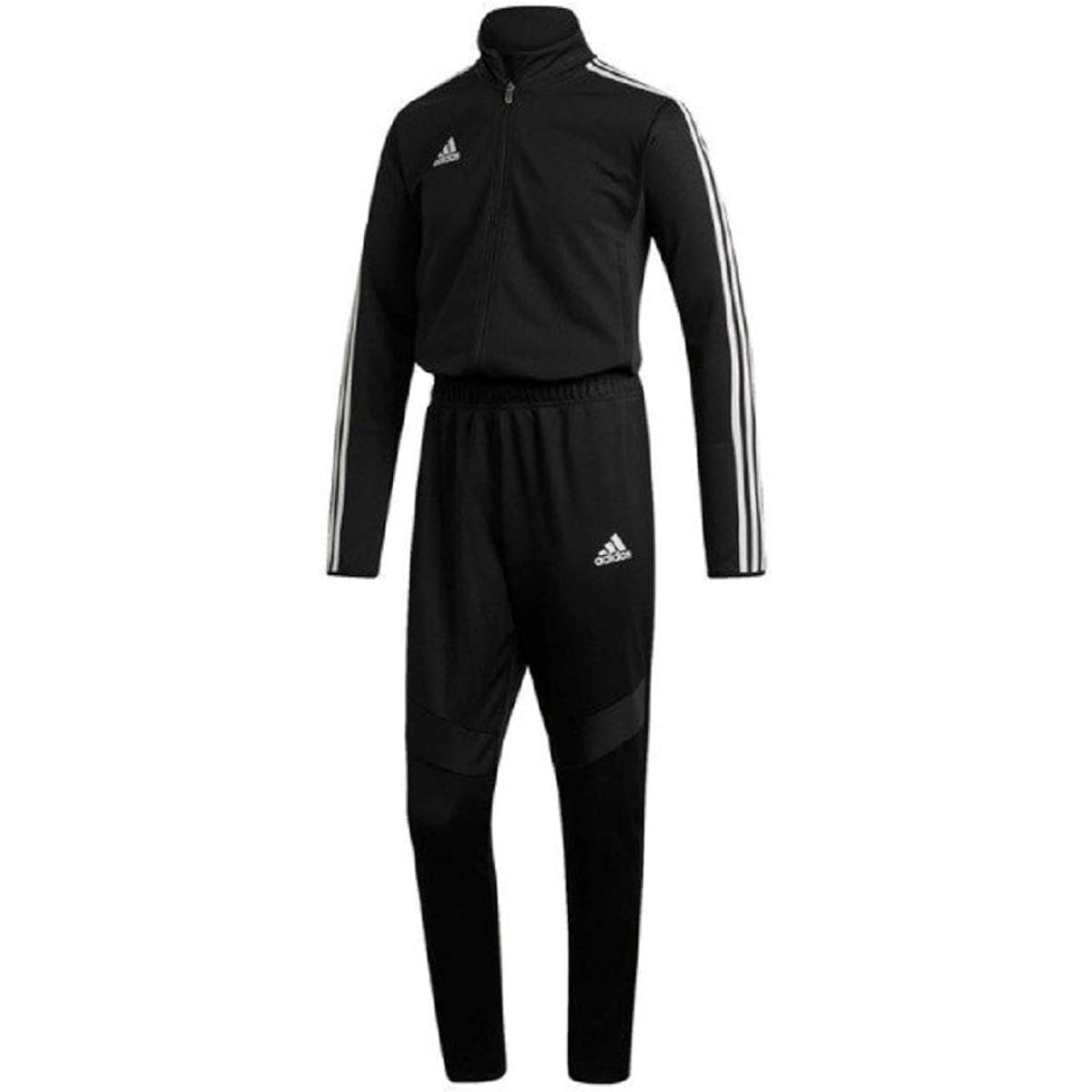 [Adidas] Japan National Soccer Model TIRO19 Goalkeeper Overalls Warm-up Wear Jacket x Long Pants Top and Bottom Set Jersey L (172-178cm) Domestic Genuine Product FJU00 Black/White