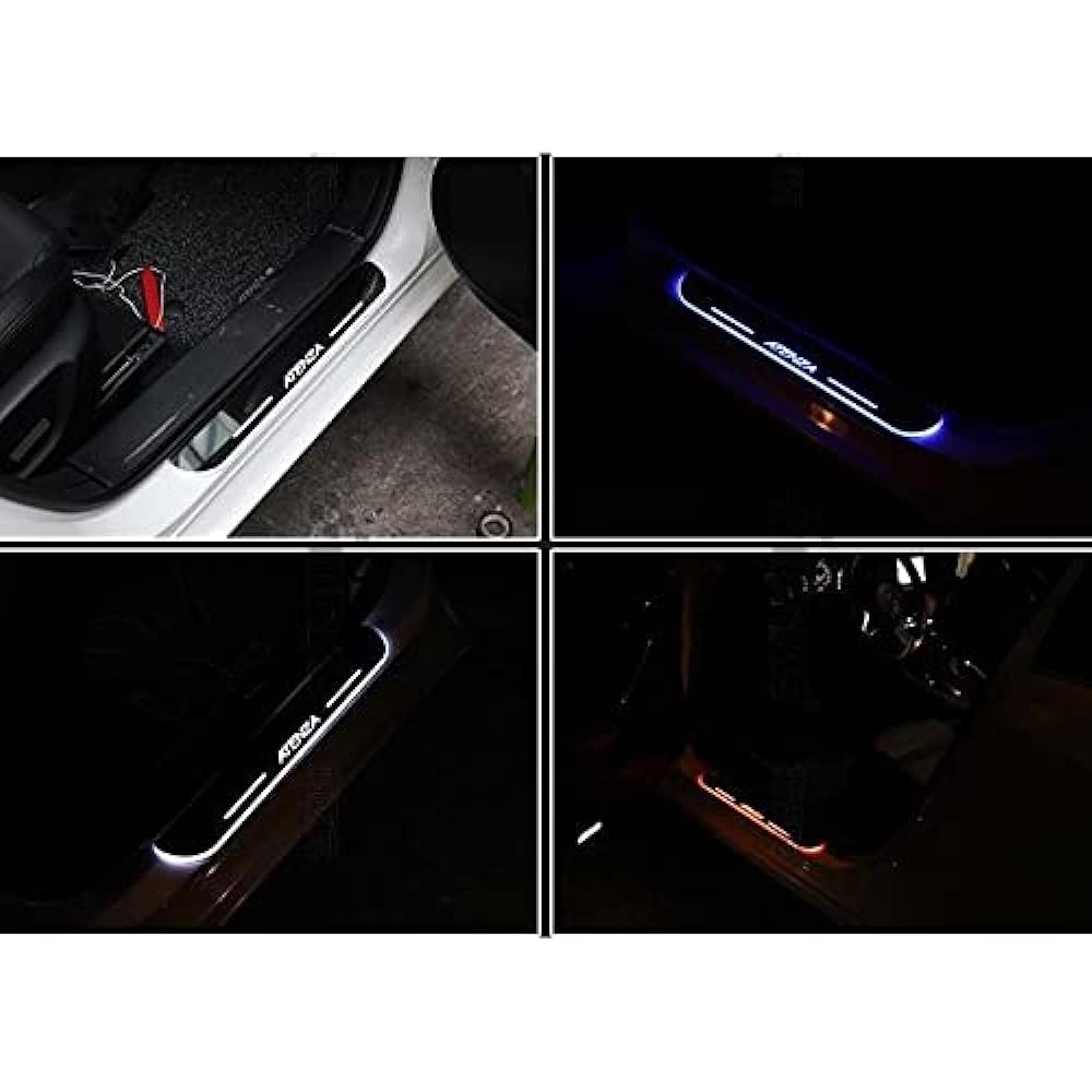 Crown 200 Series 180 Series Scuff Plate LED Flow blue emission front seat left and right set scuffer crown LED first term/second half [parallel imported]