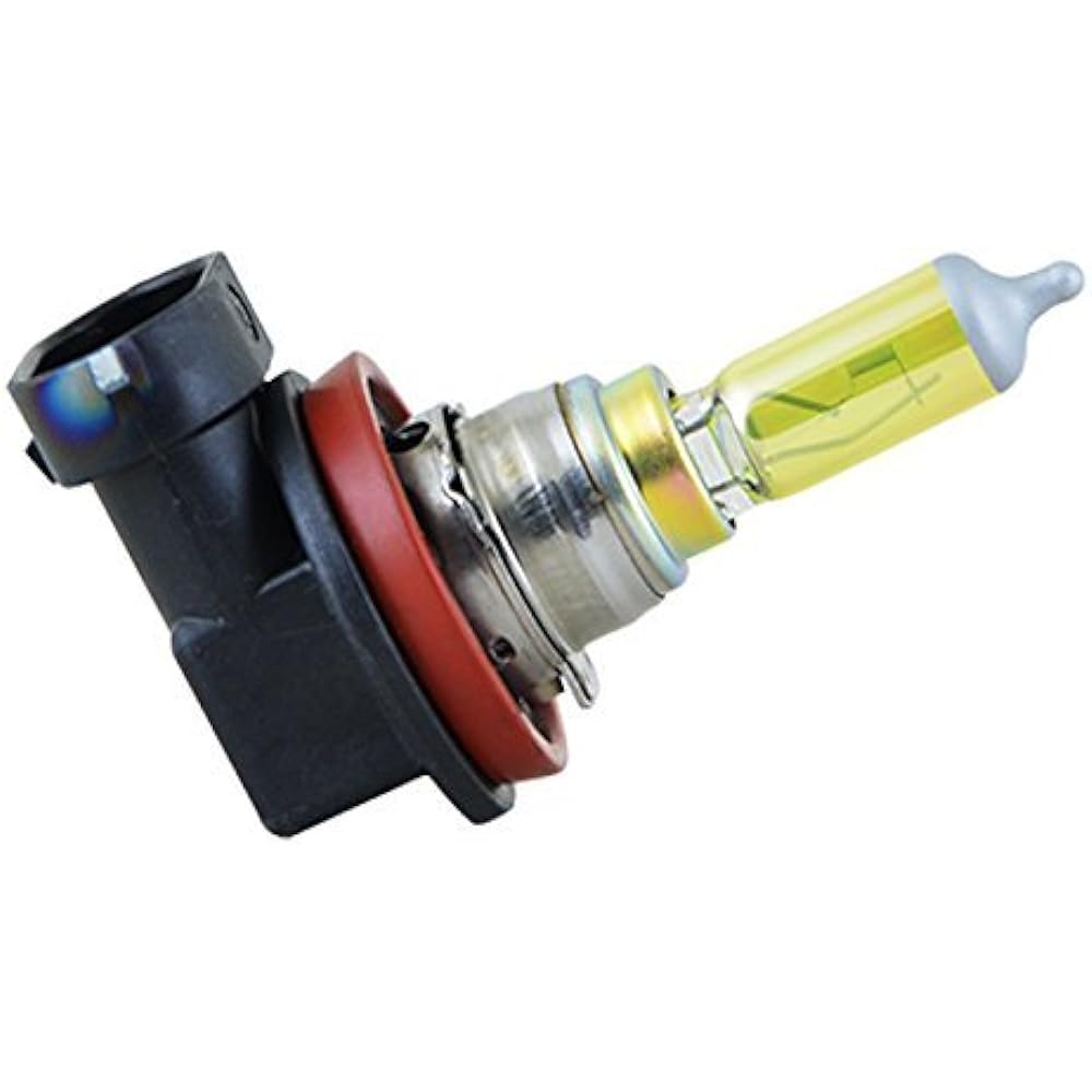 PIAA Halogen Bulb for Fog Lights H16 2500K Solar Yellow Vehicle Inspection Compatible [Easy to see in rain, fog, and snow] 2 pieces 12V 19W (equivalent to 30W) Comes with a reliable 1 year manufacturer's warranty HY111