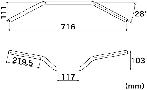 Special parts Takegawa aluminum handle pipe matte blue GROM MSX125 MSX125SF 06-01-2521