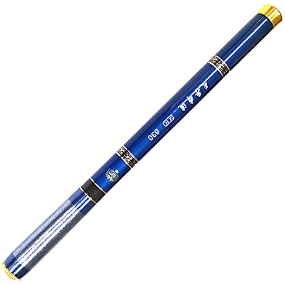 Wellvie Compact Mountain Stream Rod, Carbide Fishing Rod, Ultra Lightweight 630, Closing Dimensions Approx. 45cm, Carbon Rod, For Yamame/Amago/Char/Rainbow Trout/Haya/Rockfish, etc. Beginners (Blue)