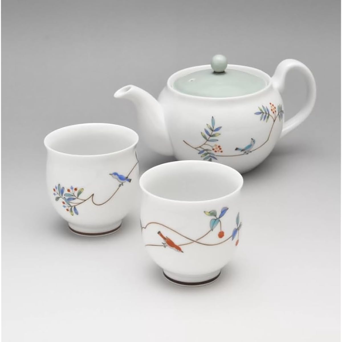 Koransha Poetry of a Small Bird / Tea Room Set 1016-ARPC