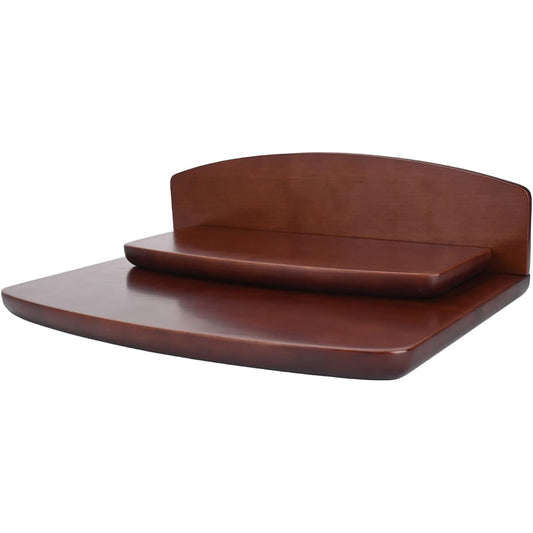 inoriba Mini Buddhist Altar, Open Type [Natural Wood All Zelkova Wood] Hand-held Memorial Service, Modern, Compact, Assembly Type, Furniture Style Altar (Brown)