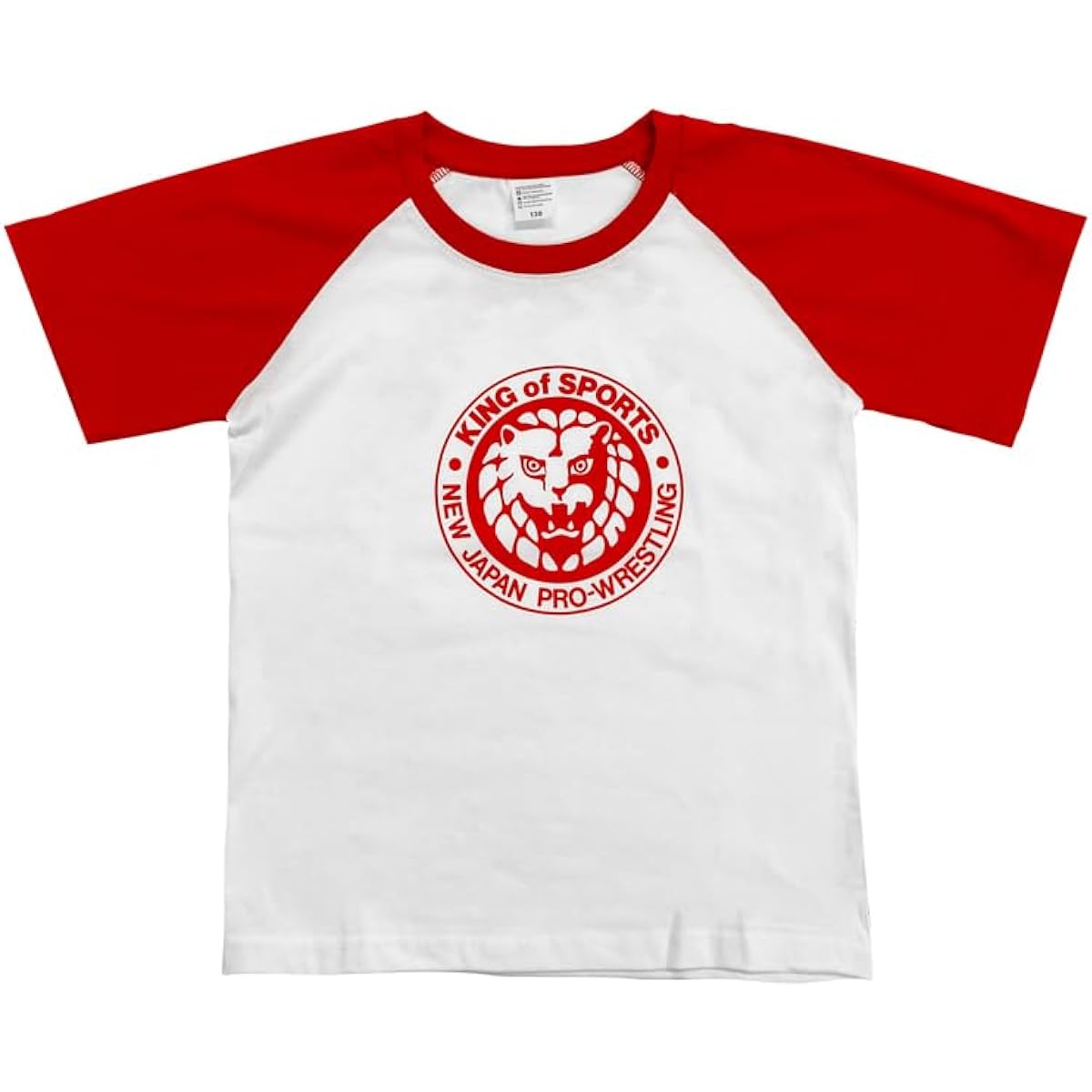 New Japan Pro Wrestling T-shirt Lion Mark Classic Raglan Red