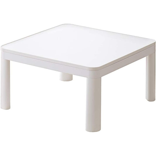 Iris Ohyama Kotatsu Table Body Square 70cm Top Casual Reversible White (Wood Grain) PKC-70S-ML