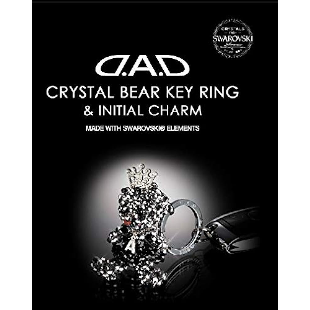 Garcon DAD Crystal Bear Key Ring King SA820-01 D.A.D