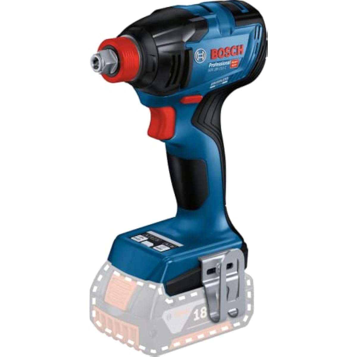 Bosch Professional 18V cordless impact driver (body only, belt hook, carrying case included) GDX18V-210CH