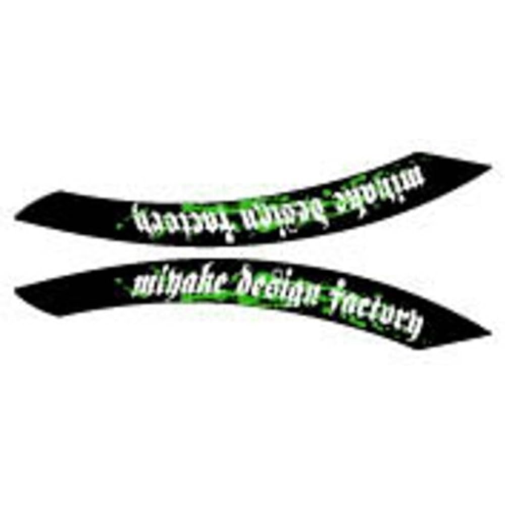 MDF Graphic Kit Front Fender Set Bloody Model Lime Green KLX250(05-07) M05KLX-C-GR-FF