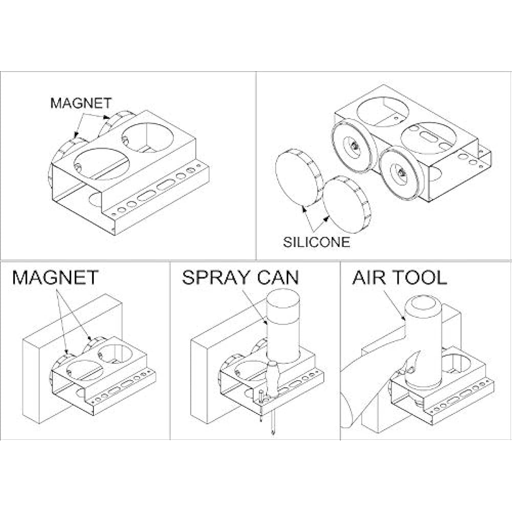 SIGNET 54593 Magnetic tool holder (spray can/impact wrench)