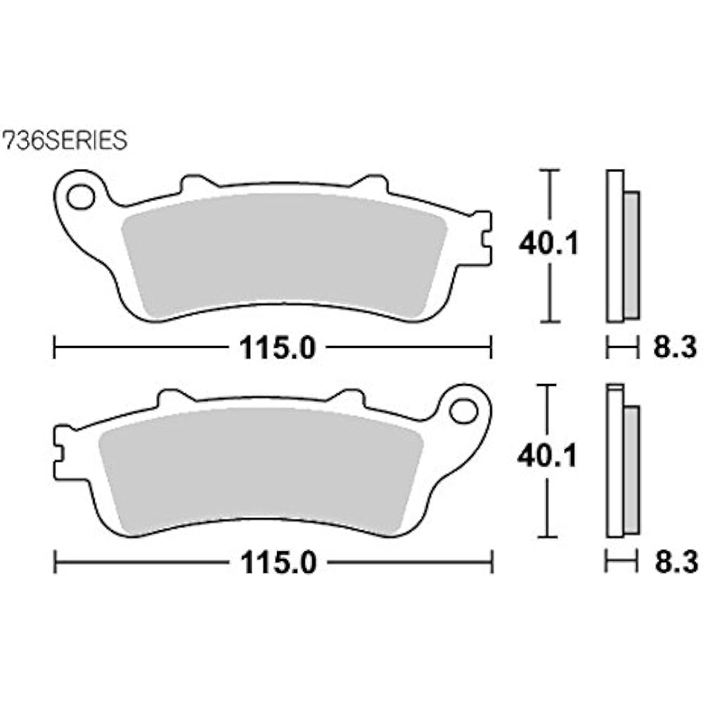 KITACO SBS Brake Pad 736LS Sinter Metal VFR800 CBR1000XX X-11 Gold Wing 1800 etc. 777-0736030