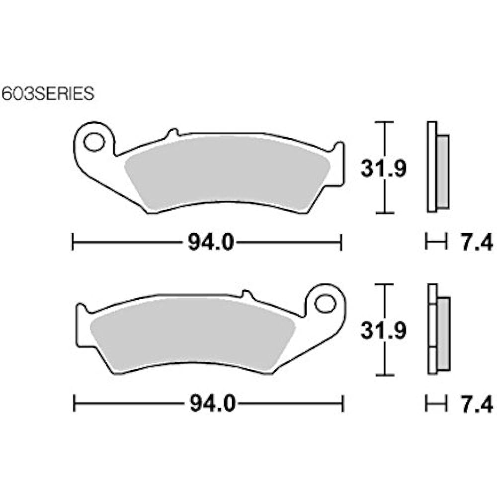 KITACO SBS Brake Pad 603SI Sinter Metal CRM250R XLR25 AX-1 etc. 777-0603070