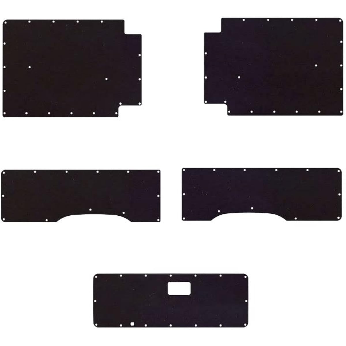 [200 Series Hiace DX Standard 5-Door Trim Panel] Parts Interior Custom Stylish Back Door Panel Toyota Long Standard Body Panel Interior Black Side Panel Interior Wall Replacement (Standard