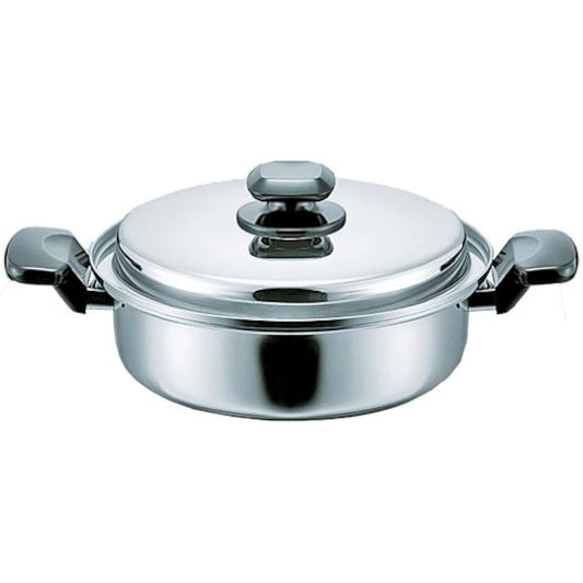 Eporasu two-handed pot silver 24cm