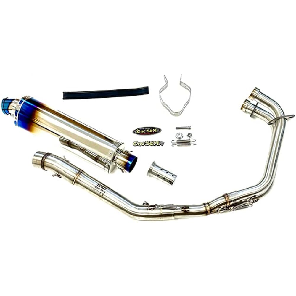 W2-124TL Full Exhaust Full Exhaust Muffler 50.8mm 50.8φ Muffler Silencer Slip-on Muffler Silencer YZF-R25 RG10J (Silencer Type/Long Delta/Tie with Browning Color) )