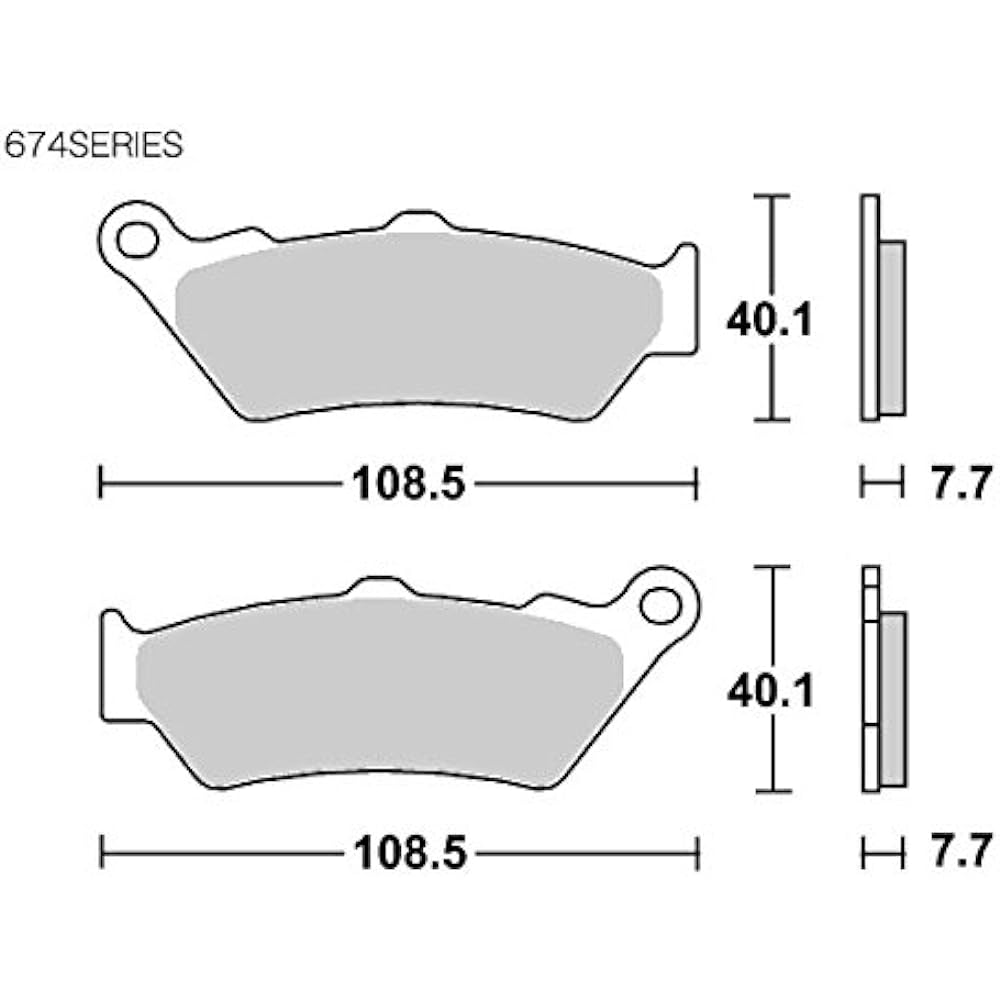 KITACO SBS Brake Pad 674HS Sinter Metal Aprilia Bimota BMW Ducati Husqvarna KTM Moto Morini etc. 777-0674020